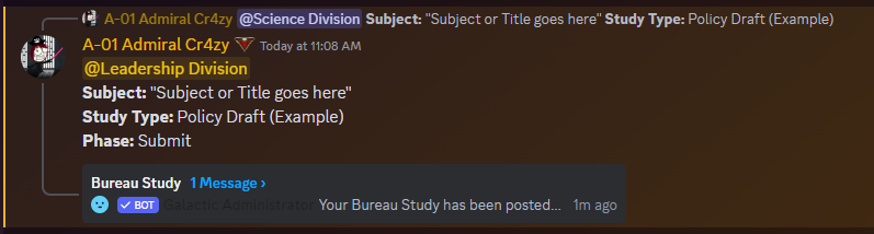 Bureau Study Submit Image
