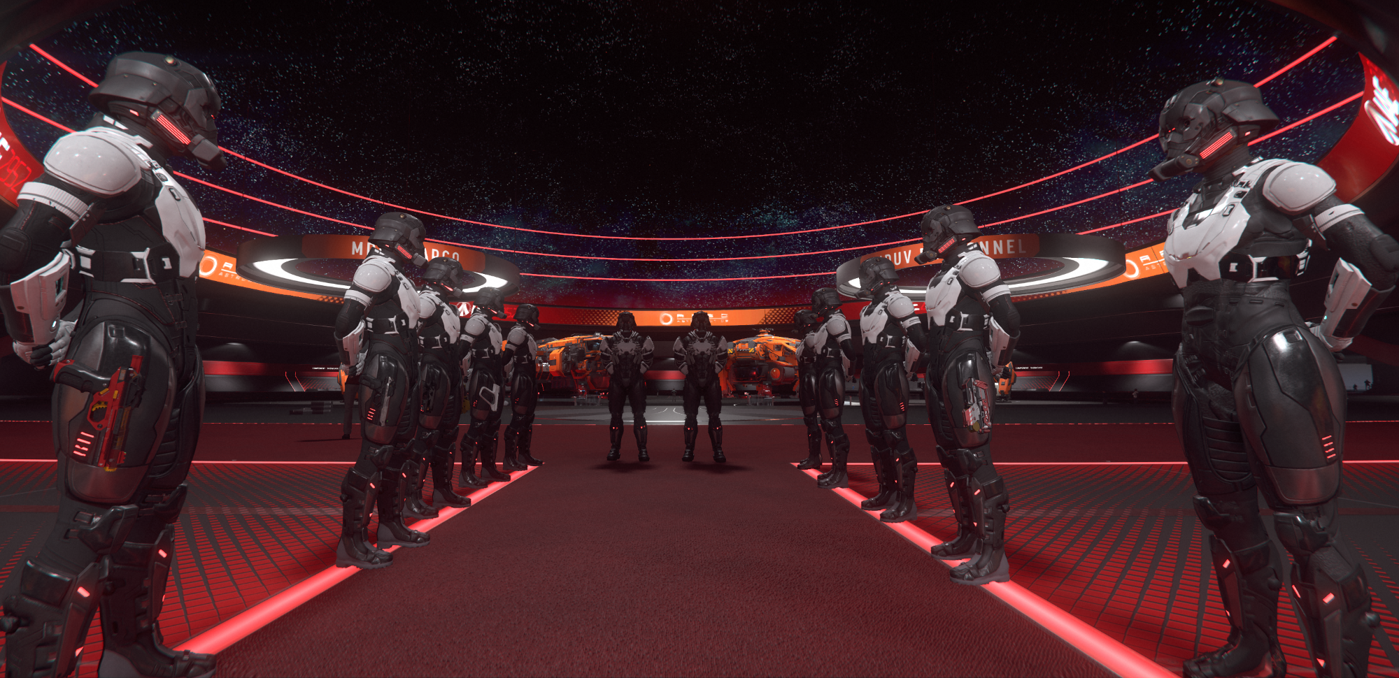 Officers At Attention Image